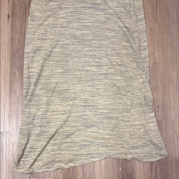 LuLaRoe Maria Maxi Dress in Green Gray Cream Heather LIKE NEW - Picture 8 of 8